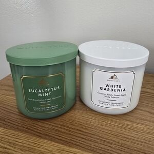 White Barn Eucalyptus Mint and White Gardenia Candle Duo